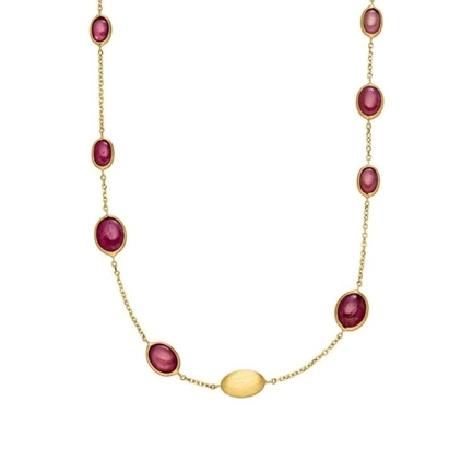 Collier mit Rubine